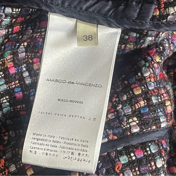 Marco De Vincenzo Boucle Jacket Size 38 - Picture 11 of 15
